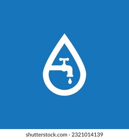 Plumbing service logo vector template illustration
