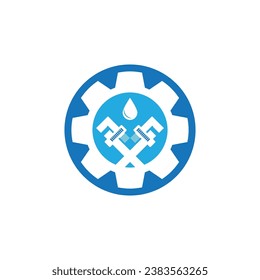 Klempnerdienstlogo, Vektorgrafik