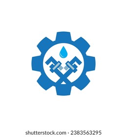 Klempnerdienstlogo, Vektorgrafik