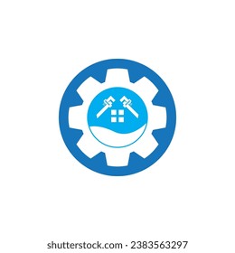 Ilustración de la plantilla de vectores del logotipo del servicio de fontanería