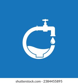 Plumbing service logo vector template illustration