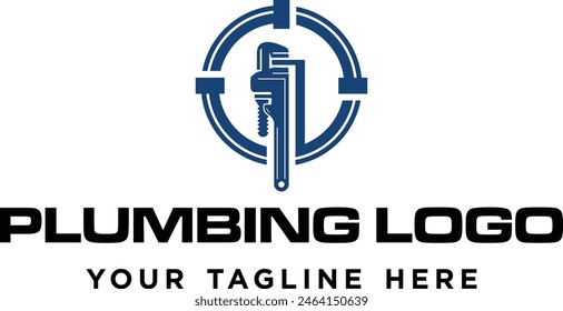 PLANTILLA DEL LOGOTIPO DEL VECTOR PLUMBING SERVICES