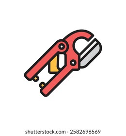 Plumbing Shears Icon Vector Illustration