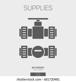 Plumbing supplies flat icon