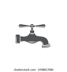 Icono de glifo de canalización, insignia monocroma de corte vectorial. Icono de fontanería para el diseño de promoción de fontanería