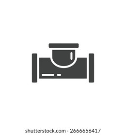 Um acessório de tubo de encanamento, um componente comum em sistemas de tubulação.