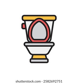 Plumbing Toilet Icon Vector Illustration