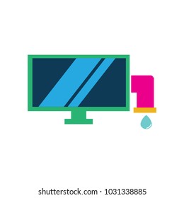 Plumbing Tv Logo Icon Design