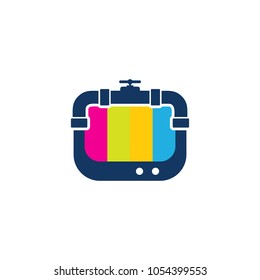 Plumbing Tv Logo Icon Design