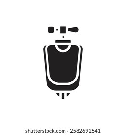 Plumbing Urinal Filled Icon Vector Illustration