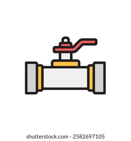 Plumbing Valve Icon Vector Illustration