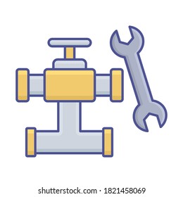 
Plumbing  Vector Icon which can easily modify or edit
