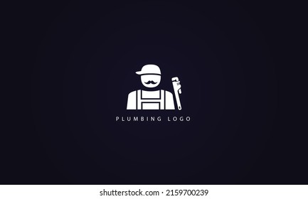 Plumbing vector logo design template