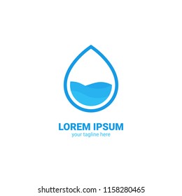 plumbing water logo icon vector template