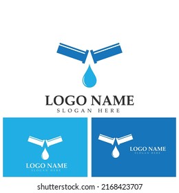 plumbing water logo icon vector template