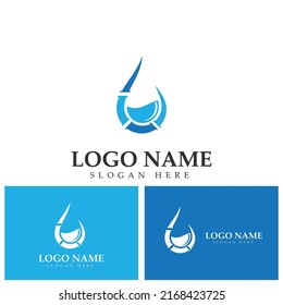 plumbing water logo icon vector template