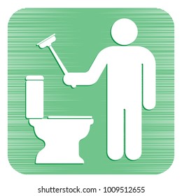 Plumbing work symbol icon. Vector illustration
