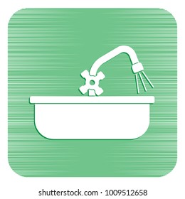 Plumbing work symbol icon. Vector illustration