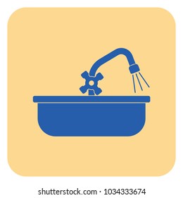 Plumbing work symbol icon. Vector illustration