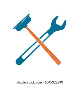 Plumbing work symbol icon. Vector illustration
