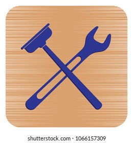 Plumbing work symbol icon. Vector illustration