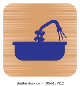 Plumbing work symbol icon. Vector illustration