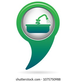 Plumbing work symbol icon. Vector illustration