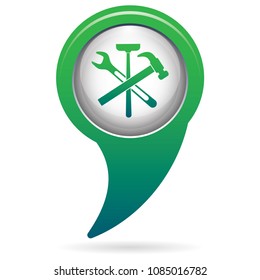 Plumbing work symbol icon. Vector illustration