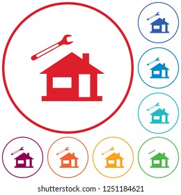 Plumbing work symbol icon. Vector illustration