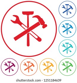 Plumbing work symbol icon. Vector illustration