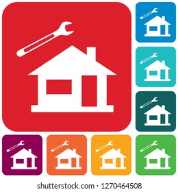 Plumbing work symbol icon. Vector illustration