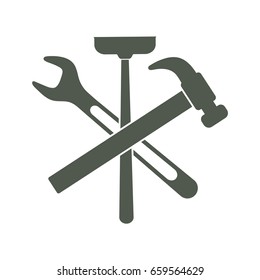 Plumbing work symbol icon. Vector illustration