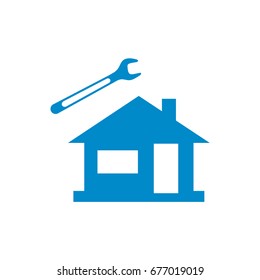Plumbing work symbol icon. Vector illustration