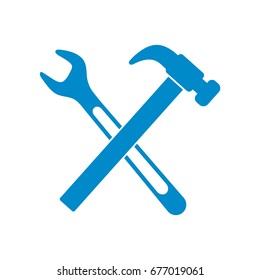 Plumbing work symbol icon. Vector illustration