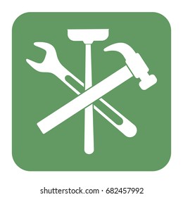 Plumbing work symbol icon. Vector illustration