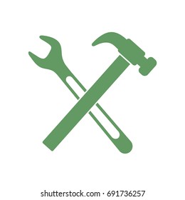 Plumbing work symbol icon. Vector illustration