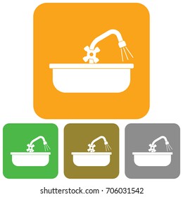 Plumbing work symbol icon. Vector illustration
