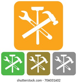 Plumbing work symbol icon. Vector illustration