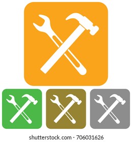 Plumbing work symbol icon. Vector illustration