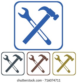 Plumbing work symbol icon. Vector illustration