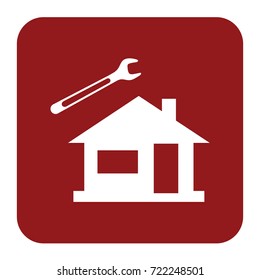 Plumbing work symbol icon. Vector illustration