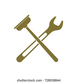 Plumbing work symbol icon. Vector illustration