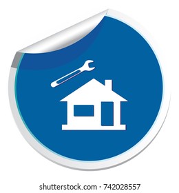 Plumbing work symbol icon. Vector illustration