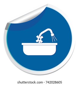 Plumbing work symbol icon. Vector illustration