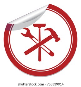 Plumbing work symbol icon. Vector illustration