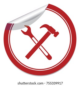 Plumbing work symbol icon. Vector illustration