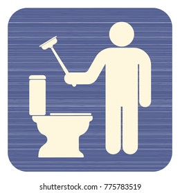 Plumbing work symbol icon. Vector illustration