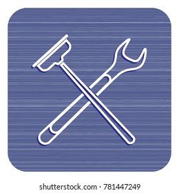 Plumbing work symbol icon. Vector illustration