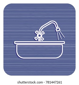 Plumbing work symbol icon. Vector illustration