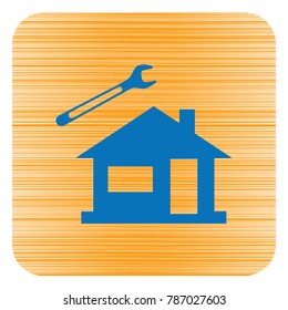Plumbing work symbol icon. Vector illustration